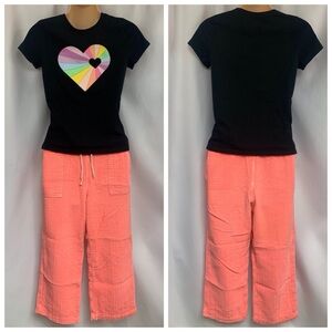 Cat & Jack Summer Capri Pants Outfit Set